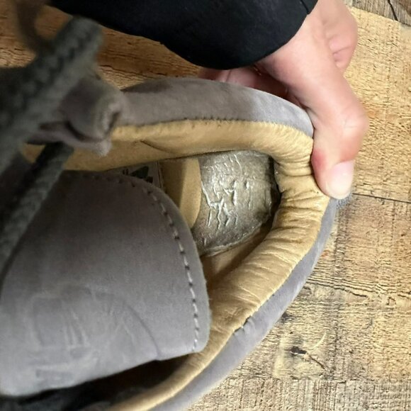 Anca Grey leather ankle boots men's 8.5 - Picture 10 of 10